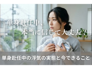 「単身赴任中、本当に信じて大丈夫？」単身赴任中の浮気の実態と今できること